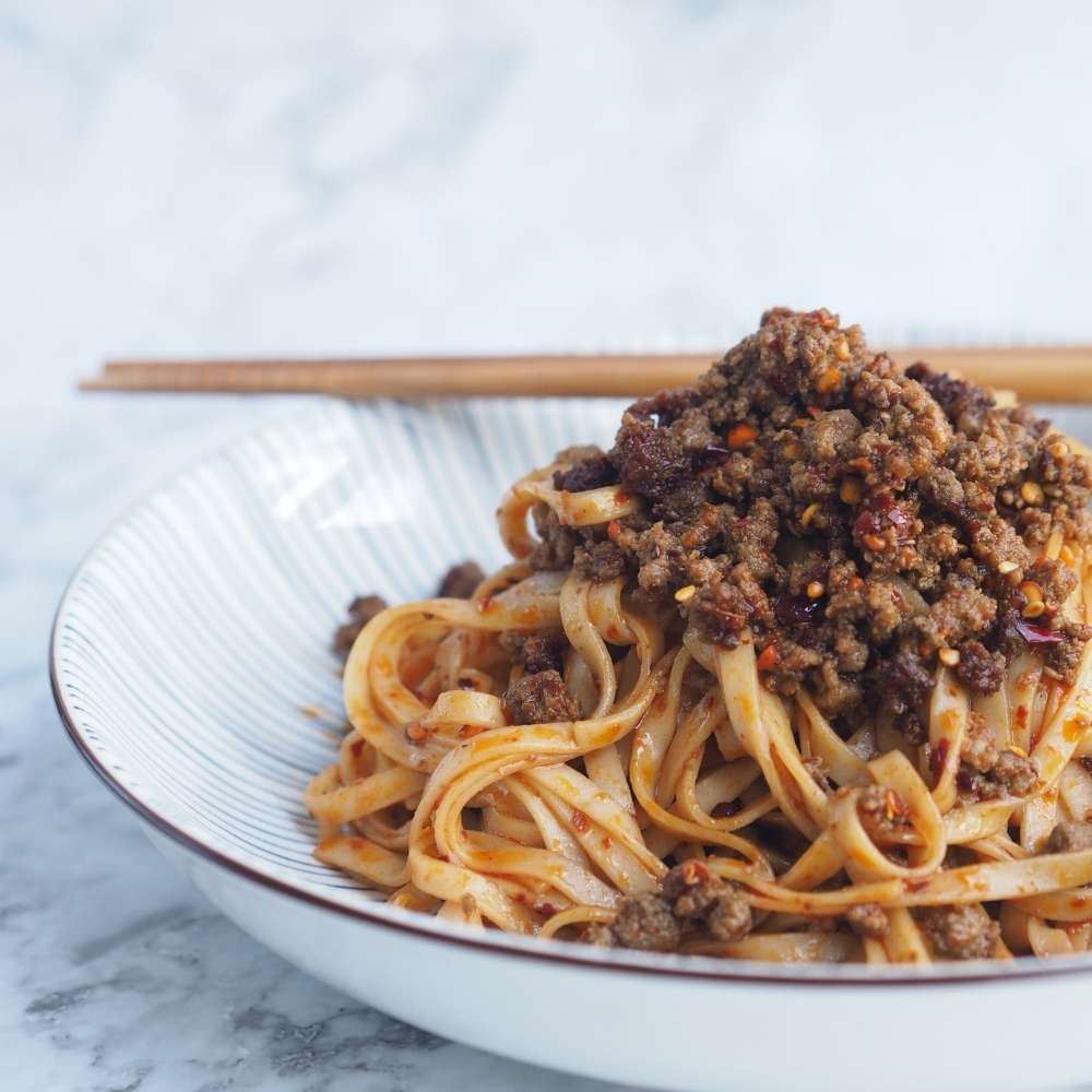Mala Beef Mince Noodles